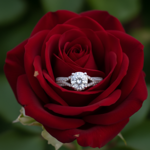2 Ct Round Stone Moissanite Ring